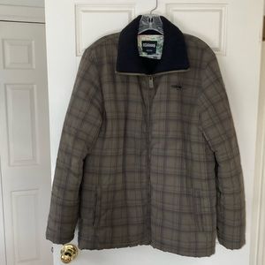 MEN’s BILLABONG MEDIUM WEIGHT OLIVE GREEN & BLACK PLAID JACKET